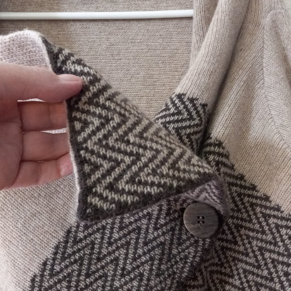 A. Ida append front wool blend sweater. Size large - Picture 5 of 8